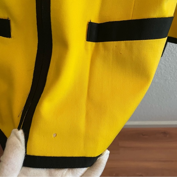 NWT Vintage Premier Collection Canary Yellow & Black Classic Suit Jacket & Pants - Picture 6 of 16